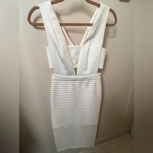 White cocktail dress